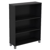 KNIGHT CUBIT BOOKCASE 2 SHELVES W900 X D315 X H1200MM BLACK