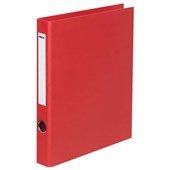 ICON RINGBINDER LINEN 2D 26MM A4 RED