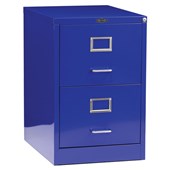 PRECISION VINTAGE FILING CABINET 2 DRAWER GLOSS BLUE