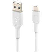 BELKIN BOOST CHARGE USBA TO USBC CABLE 1M WHITE