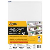 AVERY L7167 CLASSROOM LABELS A4 1UP PACK 20