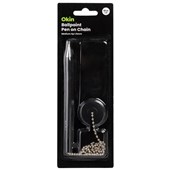 OKIN BALLPOINT PEN ON CHAIN BLUE