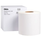 OKIN THERMAL COURIER LABEL PERFORATED 100X174MM 330 LABELS