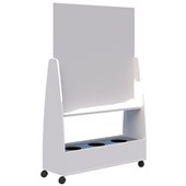 ACCENT MOVE WHITEBOARD MOBILE PARTITION PLANTER H1912 X L1220 X D400MM SNOW