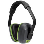 ESKO X300 BANDED EARMUFF GUNMETAL NEON GREEN