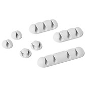 DURABLE CAVOLINE SELFADHESIVE CABLE CLIPS ASSORTED GREY PACK 7