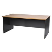 FIRSTLINE DESK W1800 X D750 X H725MM IRONSTONE AND BEECH