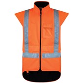 BISON STAMINA FLEECE LINED VEST ORANGE 8XL