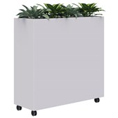 RAPID MOBILE PLANTER INCLUDING SHORT PLANTS L1200 X H1200MM WHITE