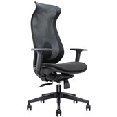 KNIGHT CYGNET CHAIR WITH ARMS BLACK