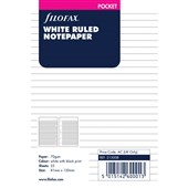 FILOFAX POCKET REFILL WHITE LINED NOTEPAPER 25 SHEETS