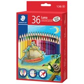STAEDTLER LUNA COLOURED PENCIL FULL LENGTH PACK 12