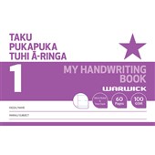 WARWICK MY HANDWRITING BOOK 1 TAKU PUKAPUKA TUHI A RINGA 14MM RULED 30 LEAF