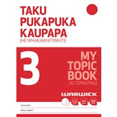 WARWICK MY TOPIC BOOK 3 TAKU PUKAPUKA KAUPAPA UNRULED AND 9MM RULED ALTERNATE 32 LEAF
