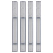 OKIN DOCUMENT TRAY STACKERS CLEAR PACK 4