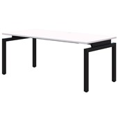 ACCENT RAPID BALANCE DESK 1800X800MM BLACK FRAME SNOW VELVET TOP