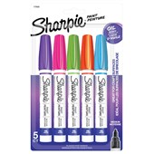 SHARPIE OIL BASED PAINT MARKER MEDIUM ASSORTED PACK 5