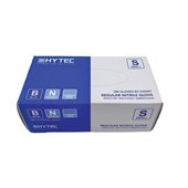 HYTEC REGULAR NITRILE POWDER FREE GLOVES BLUE SMALL PACK 200
