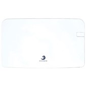 QUARTZ DOUBLE TOILET ROLL DISPENSER WHITE