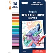 CRAYOLA ULTRA FINE POINT MARKERS PACK 12