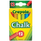 CRAYOLA CHALK COLOURED BOX 12