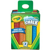 CRAYOLA SIDEWALK CHALK BOX 12