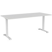 KNIGHT HAVEN DESK W1800 X D800 X H740MM WHITE FRAME WHITE TOP