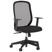 KNIGHT FLEX 20 MESH TASK CHAIR  BLACK FABRIC KD