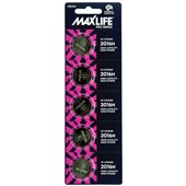 MAXLIFE BATTERY LITHIUM COIN CR2016 PRO SERIES PACK 5