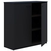 RAPID HINGED DOOR STORAGE 3 TIER LOCKING H1200 X L1200MM BLACK