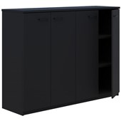 RAPID HINGED DOOR STORAGE 3 TIER LOCKING H1200 X L1600MM BLACK