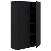 RAPID HINGED DOOR STORAGE 4 TIER LOCKING H1800 X L1200MM BLACK