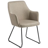 EDEN OLLI VISITOR SLED CHAIR FLAX