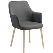EDEN OLLI VISITOR 4 LEG CHAIR CHARCOAL