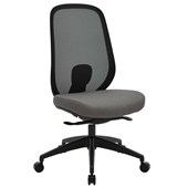 BURO FORCE OFFICE CHAIR BLACK FRAME GREY SEAT