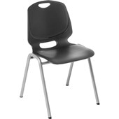 EDEN SPARK 4 LEG CHAIR STACKABLE BLACK