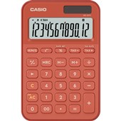 CASIO MS20YC DESKTOP CALCULATOR RED