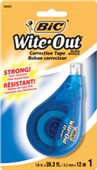 BIC WITEOUT CORRECTION TAPE W422MM X L12M WHITE