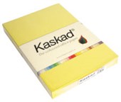 KASKAD COLOURED PAPER A4 225GSM CANARY YELLOW PACK 100