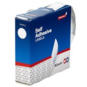 QUIKSTIK LABEL DISPENSER CIRCLE 19MM WHITE PACK 900