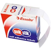 QUIKSTIK RECTANGULAR LABEL 19 X 24MM WHITE BOX 650