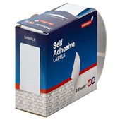 QUIKSTIK RECTANGULAR LABEL 24 X 49MM WHITE BOX 325
