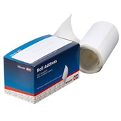 QUIKSTIK LABEL DISPENSER ADDRESS ROLL 36 X 103MM WHITE BOX 100