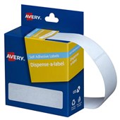 AVERY 937218 DMR1964W RECTANGLE LABEL DISPENSER 19 X 64MM WHITE BOX 280