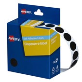 AVERY 937242 DMC14BL ROUND LABEL DISPENSER 14MM BLACK BOX 1050