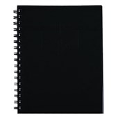 SPIRAX 511 NOTEBOOK 7MM RULED HARD COVER SPIRAL BOUND 200 PAGE 225 X 175MM BLACK