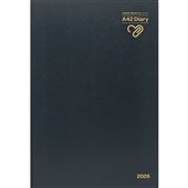 OPD DIARY A42 BLACK 2 DAYS PER PAGE EVEN YEAR