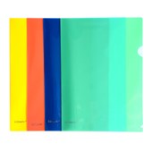 ESSELTE LSHAPED POCKET A4 ASSORTED COLOURS PACK 12