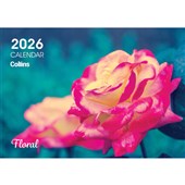 COLLINS WALL CALENDAR A4 FLORAL EVEN YEAR