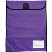 WARWICK HOMEWORK BAG HOOK AND LOOP W360 X H450MM XLARGE FLUORO PURPLE